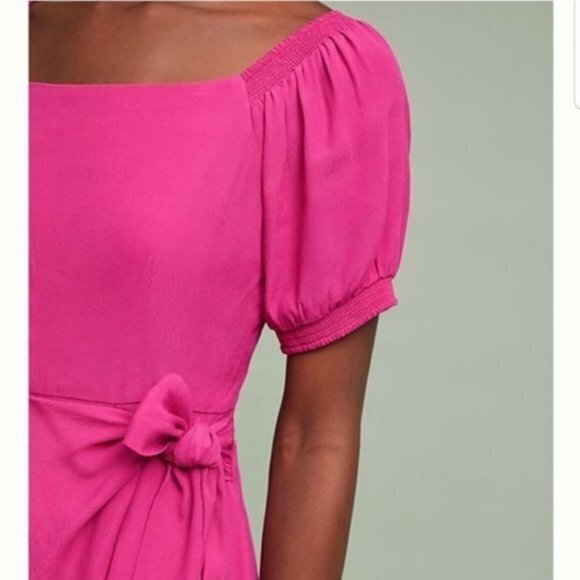 NEW Anthropologie‎ Maeve Pink Resort Wrap Dress - Picture 2 of 12